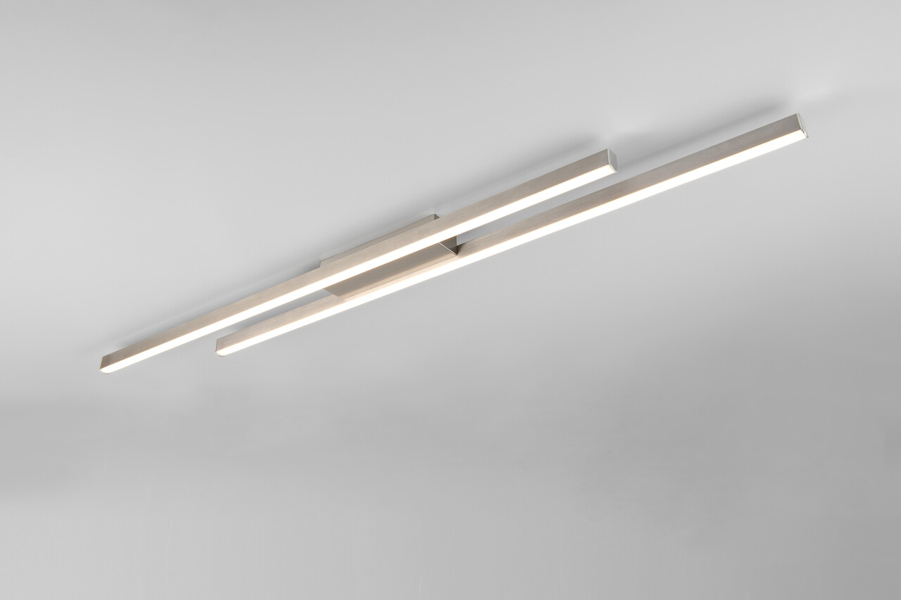 Plafoniera Odio, RL NOW, 110x8.5x5 cm, 22W, 1x SMD, metal, nichel mat - imagine 5
